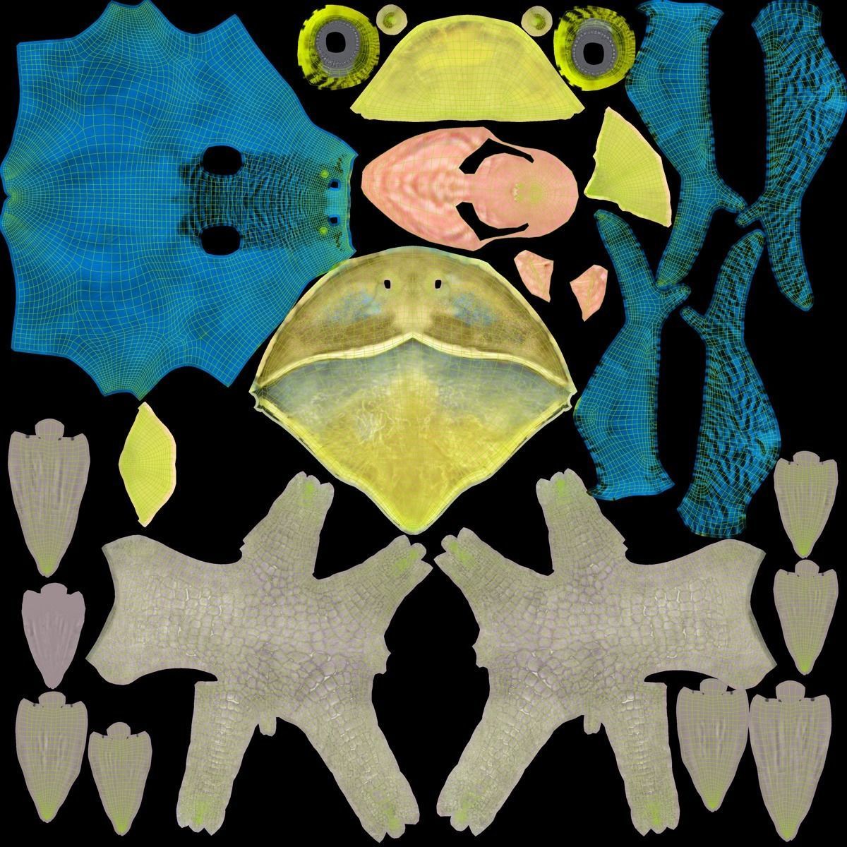 Budgerigar Animated VFX Grace 3D model_28