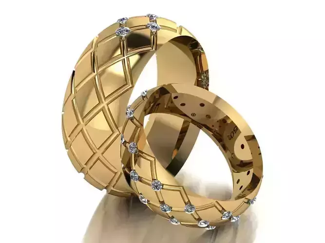 ring set 21 collection1 3D print model