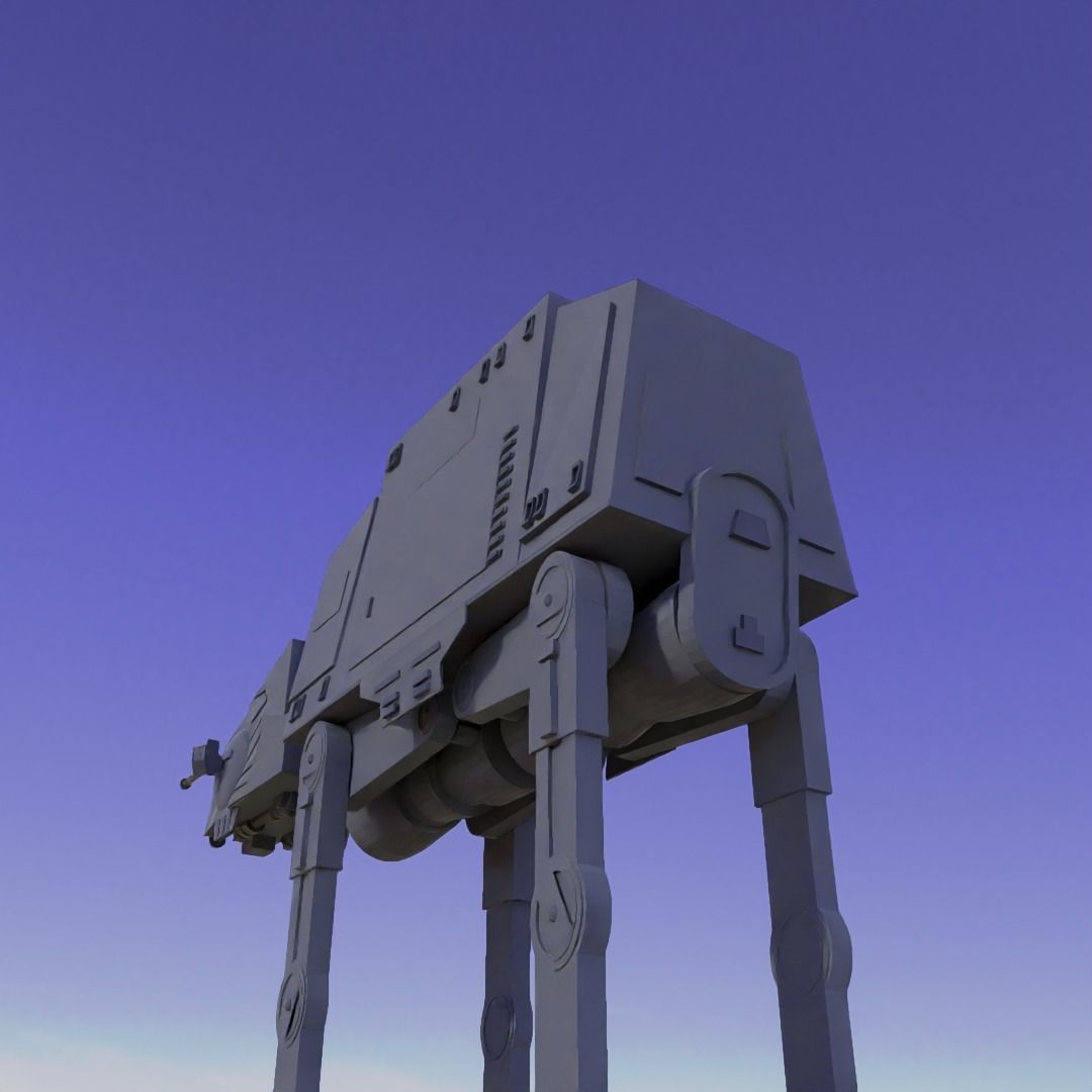 Imperial AT AT  Low-poly 3D model_1