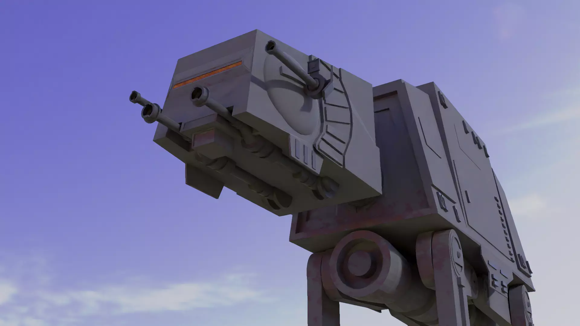 Imperial AT AT  Low-poly 3D model_0