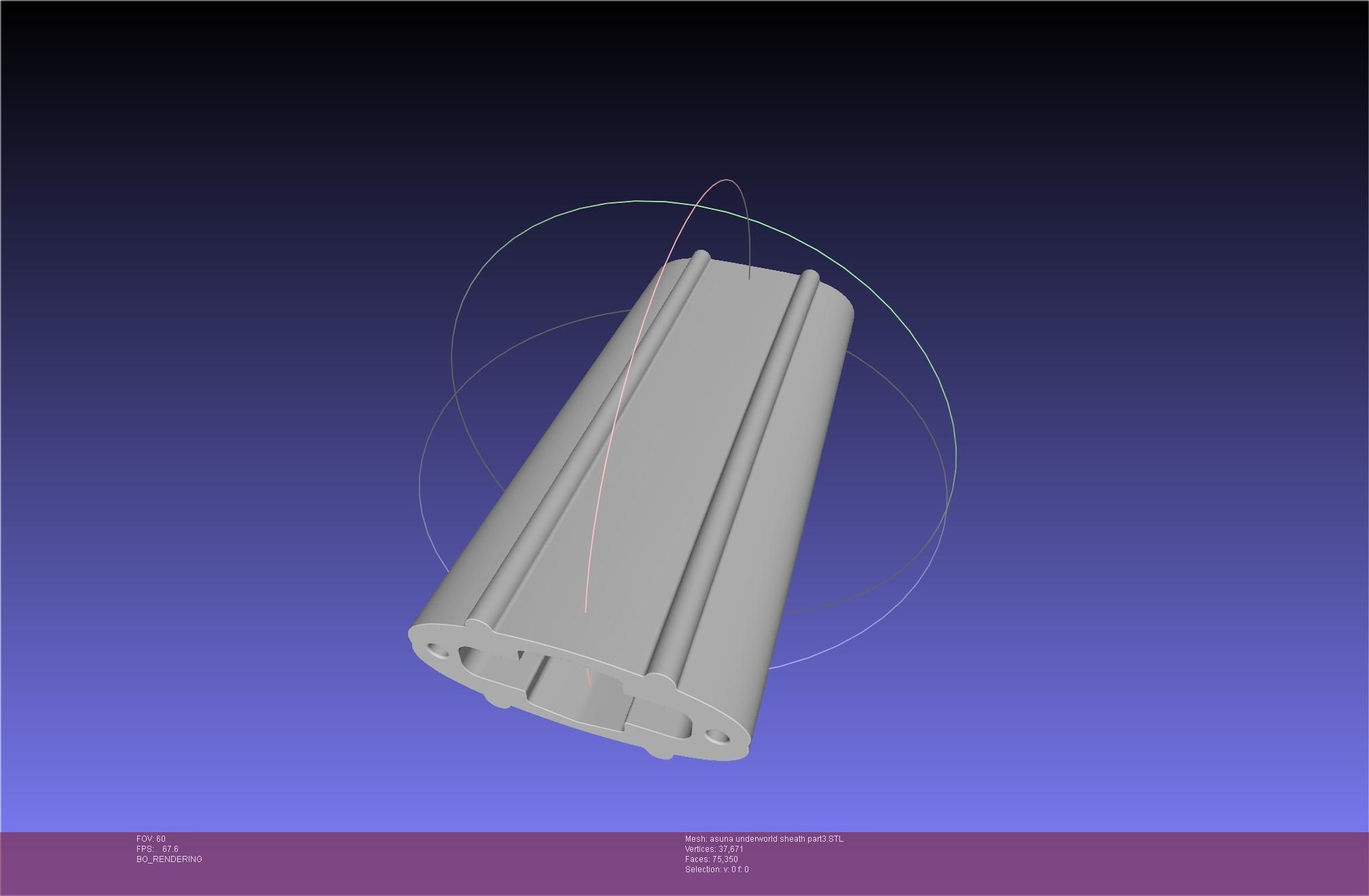 Sword Art Online Alicization Asuna Underworld Sword Sheath 3D print model_51