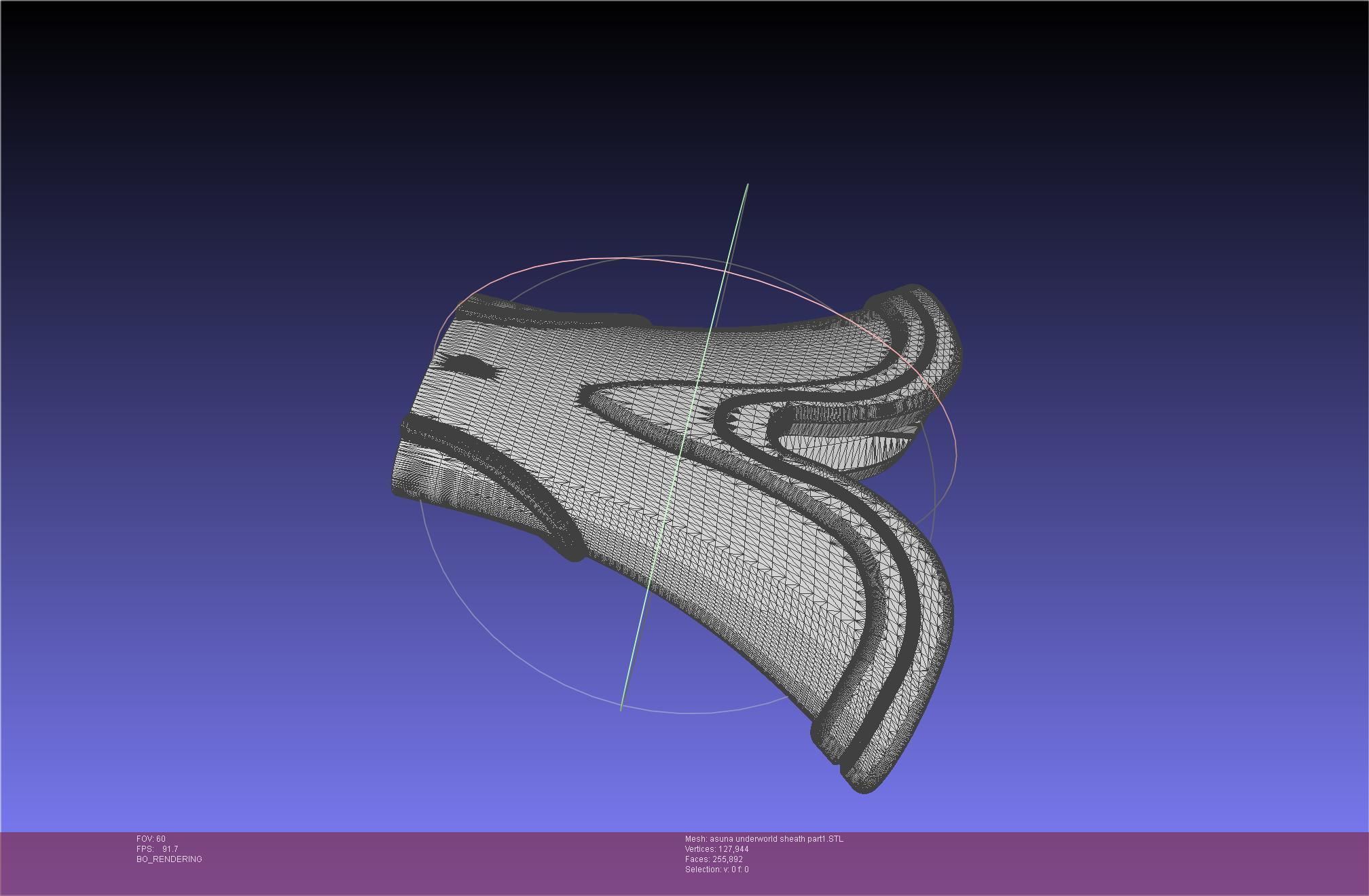 Sword Art Online Alicization Asuna Underworld Sword Sheath 3D print model_40