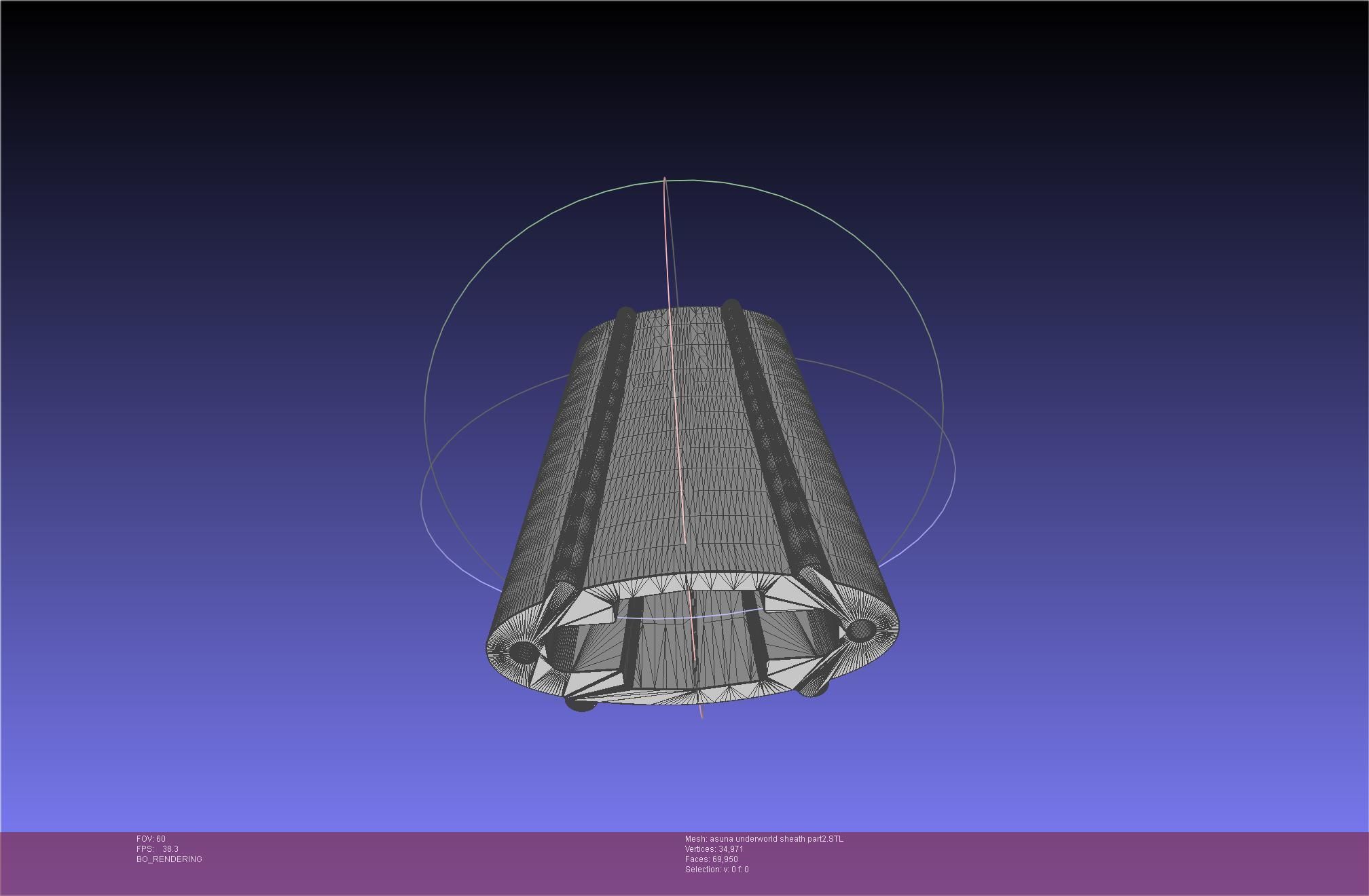 Sword Art Online Alicization Asuna Underworld Sword Sheath 3D print model_48