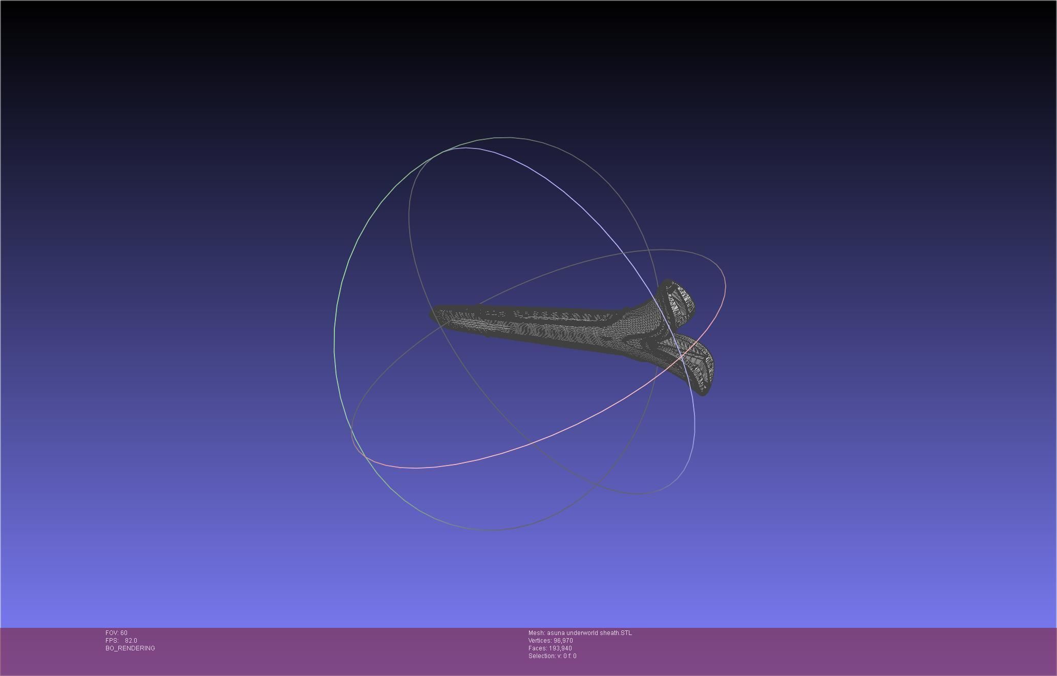 Sword Art Online Alicization Asuna Underworld Sword Sheath 3D print model_16