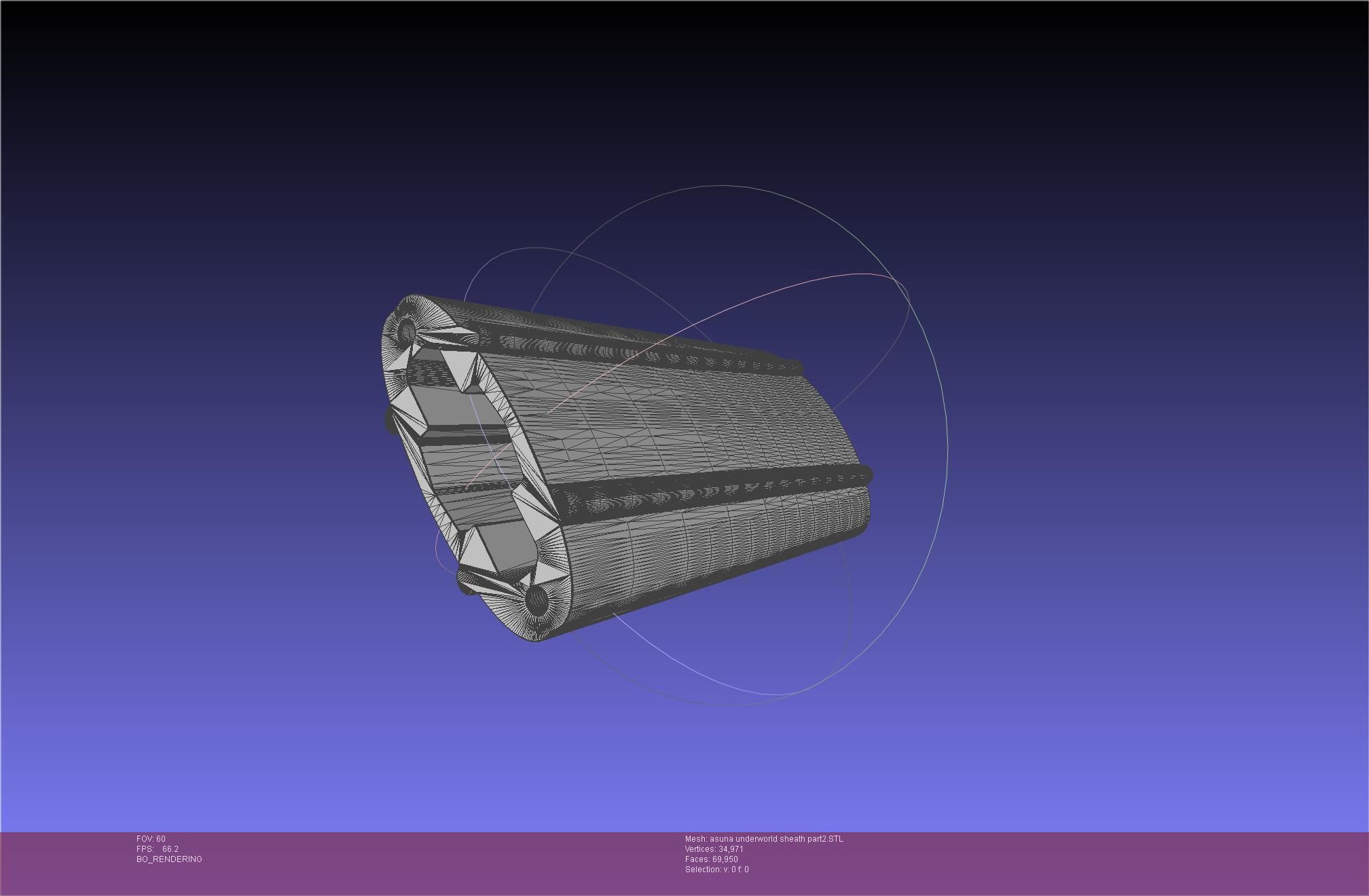 Sword Art Online Alicization Asuna Underworld Sword Sheath 3D print model_50