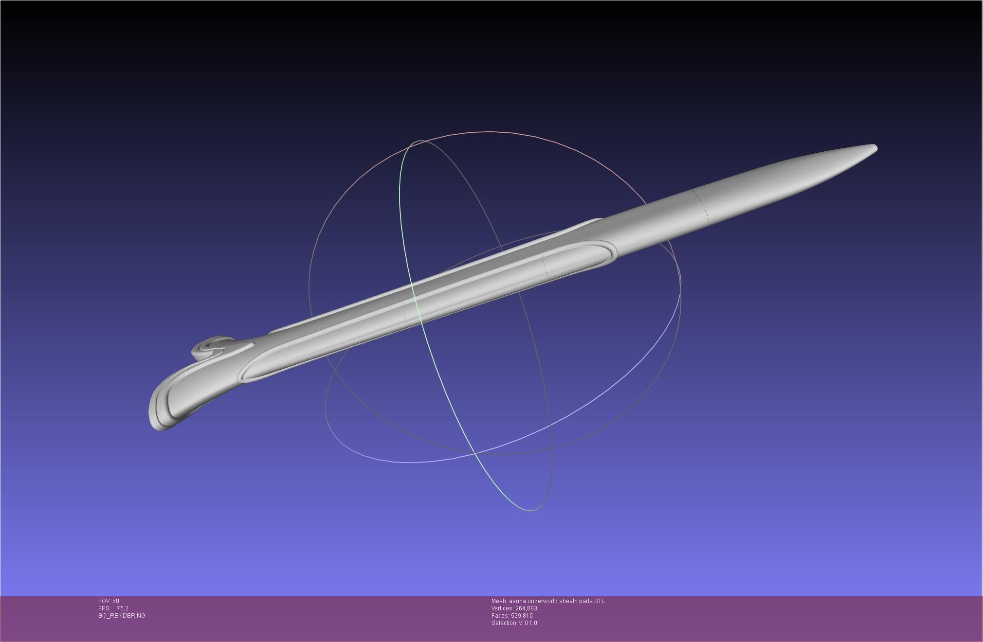 Sword Art Online Alicization Asuna Underworld Sword Sheath 3D print model_32