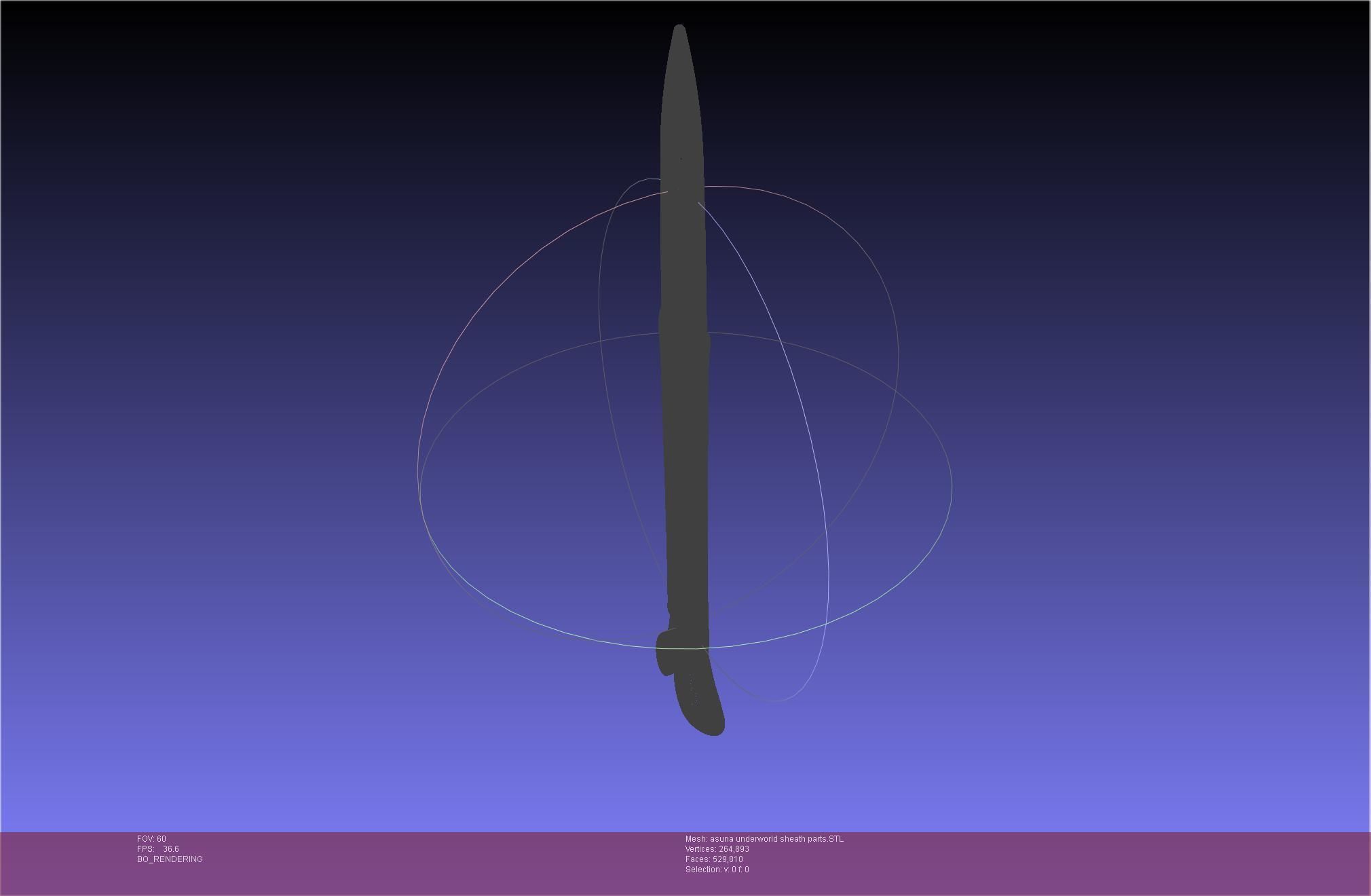 Sword Art Online Alicization Asuna Underworld Sword Sheath 3D print model_45