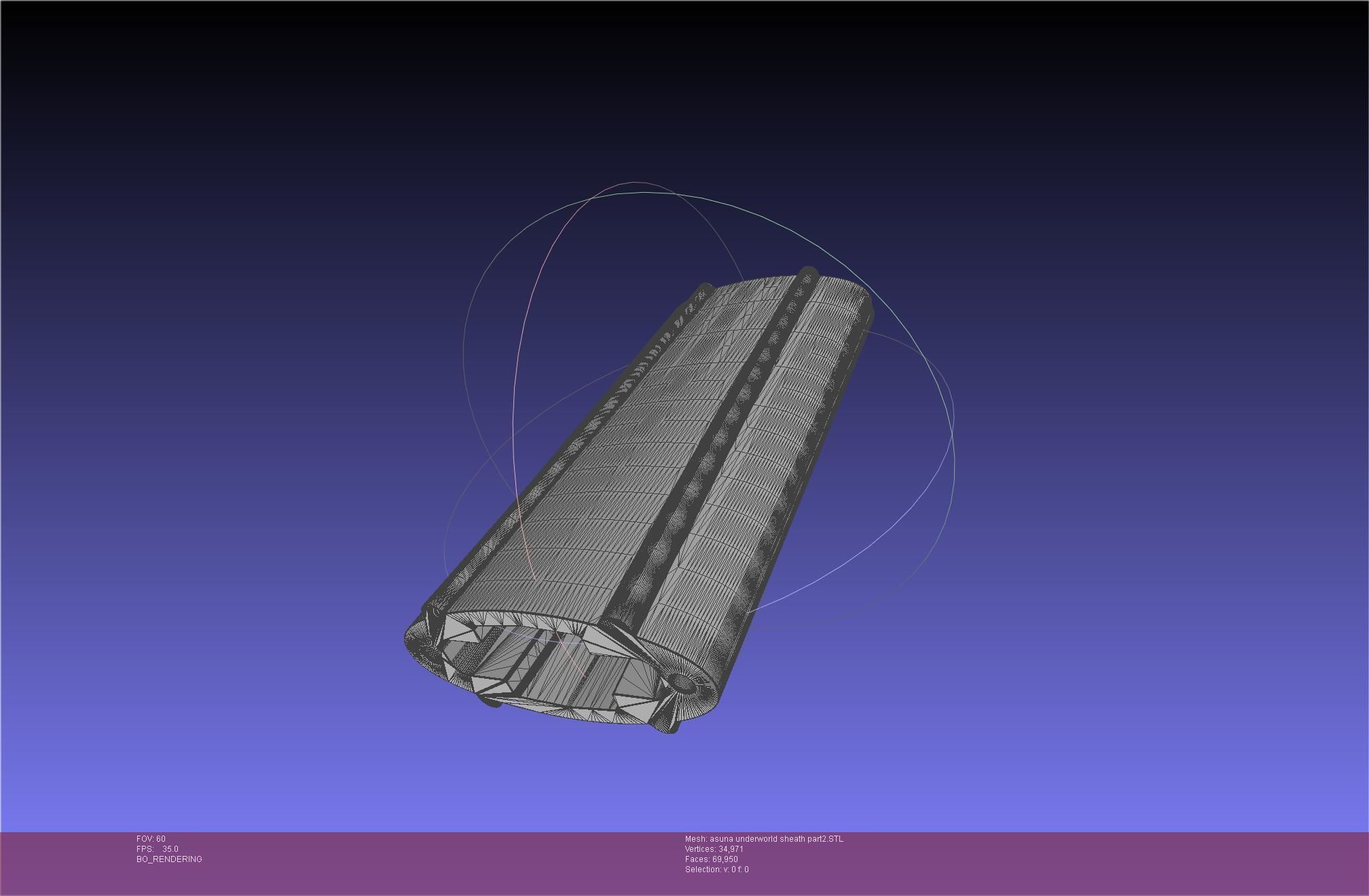 Sword Art Online Alicization Asuna Underworld Sword Sheath 3D print model_47