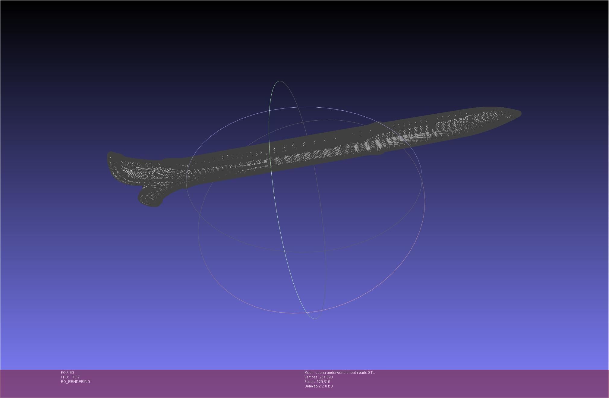 Sword Art Online Alicization Asuna Underworld Sword Sheath 3D print model_33