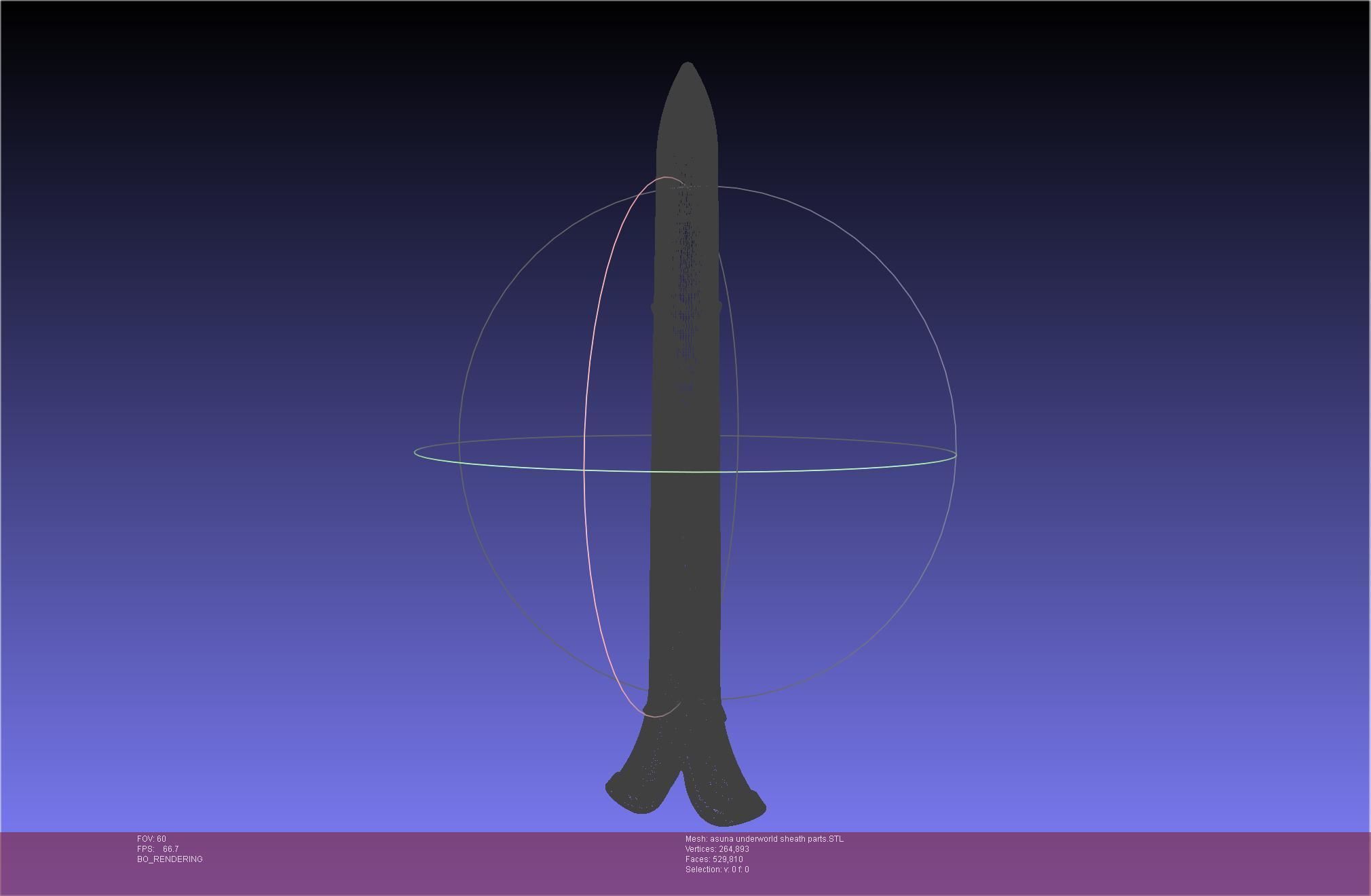 Sword Art Online Alicization Asuna Underworld Sword Sheath 3D print model_44