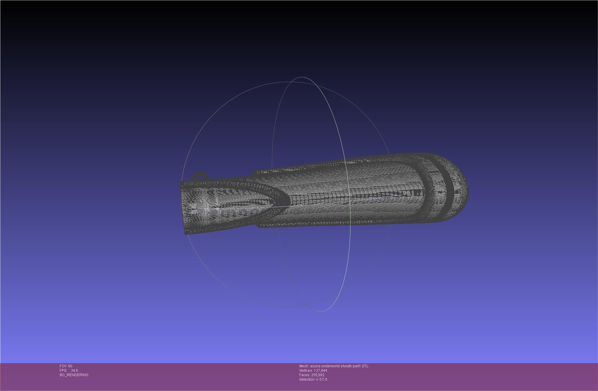 Sword Art Online Alicization Asuna Underworld Sword Sheath 3D print model_38