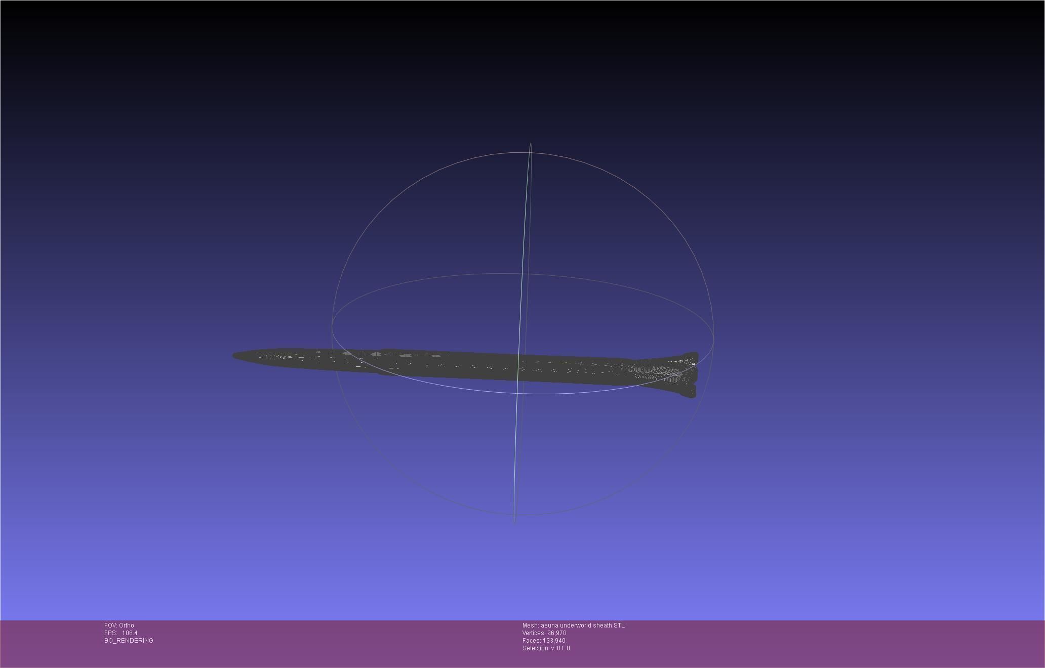 Sword Art Online Alicization Asuna Underworld Sword Sheath 3D print model_18