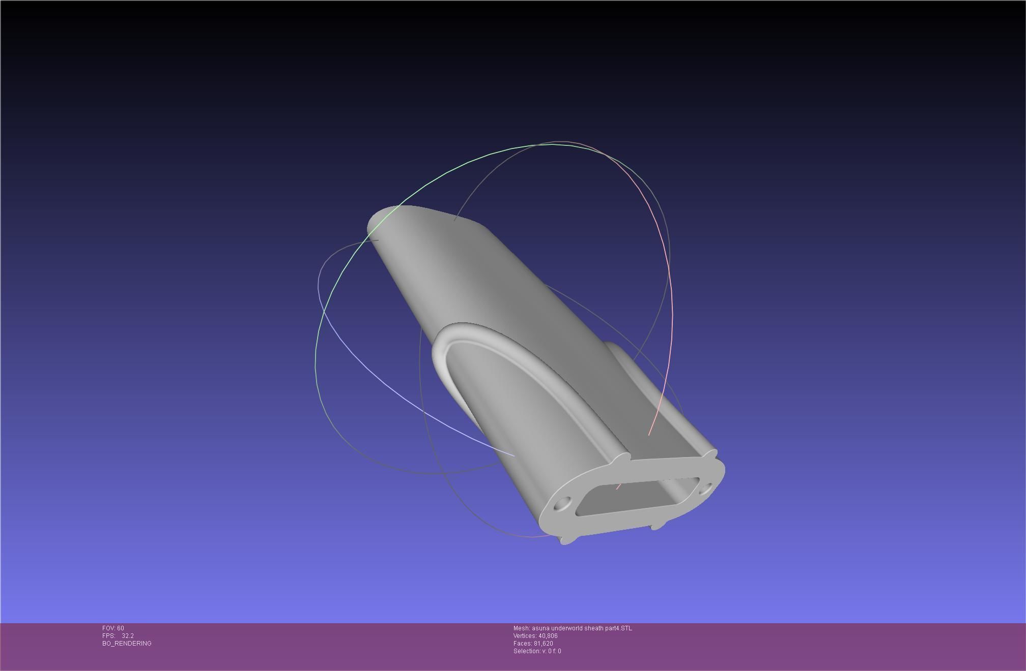 Sword Art Online Alicization Asuna Underworld Sword Sheath 3D print model_58