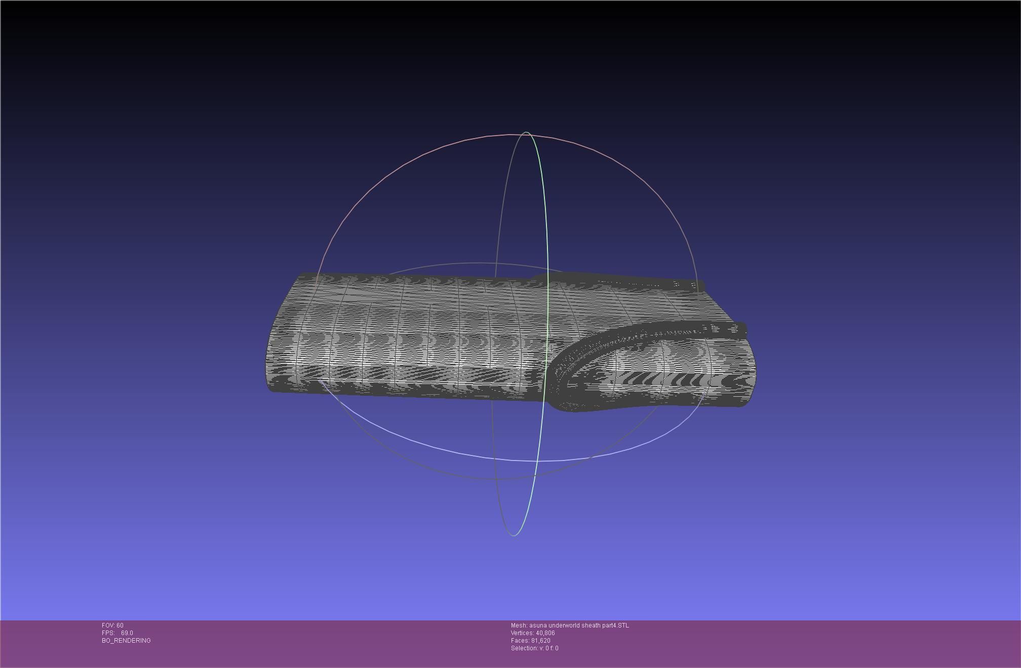 Sword Art Online Alicization Asuna Underworld Sword Sheath 3D print model_62