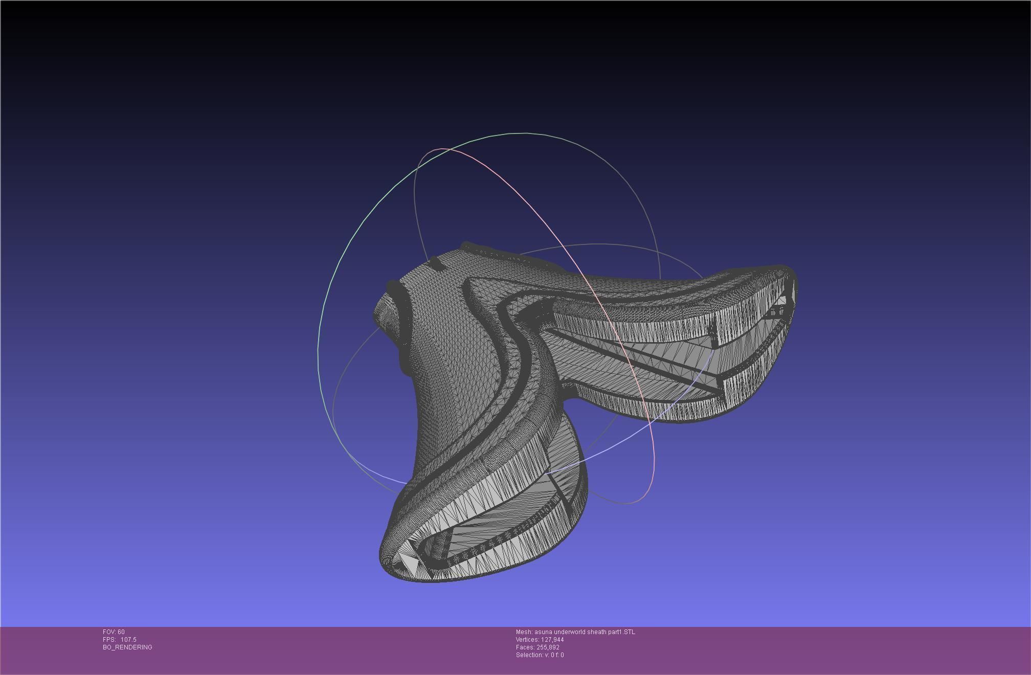 Sword Art Online Alicization Asuna Underworld Sword Sheath 3D print model_41