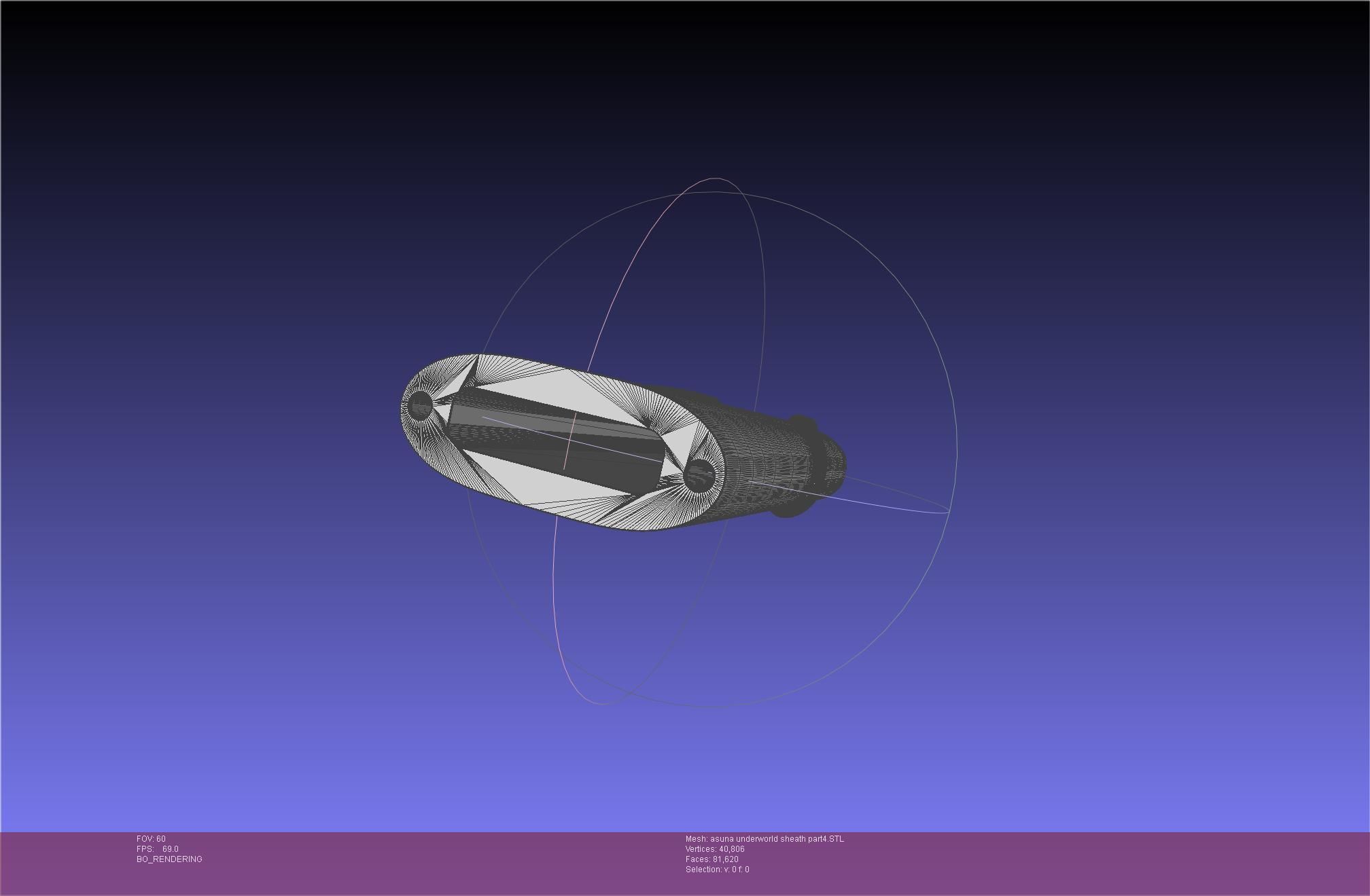 Sword Art Online Alicization Asuna Underworld Sword Sheath 3D print model_60