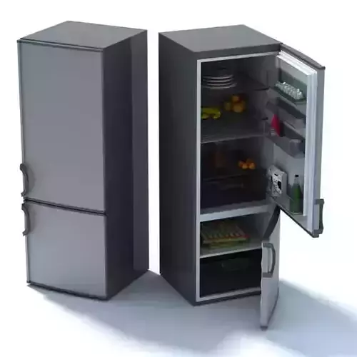 Grey Fridge Freezer