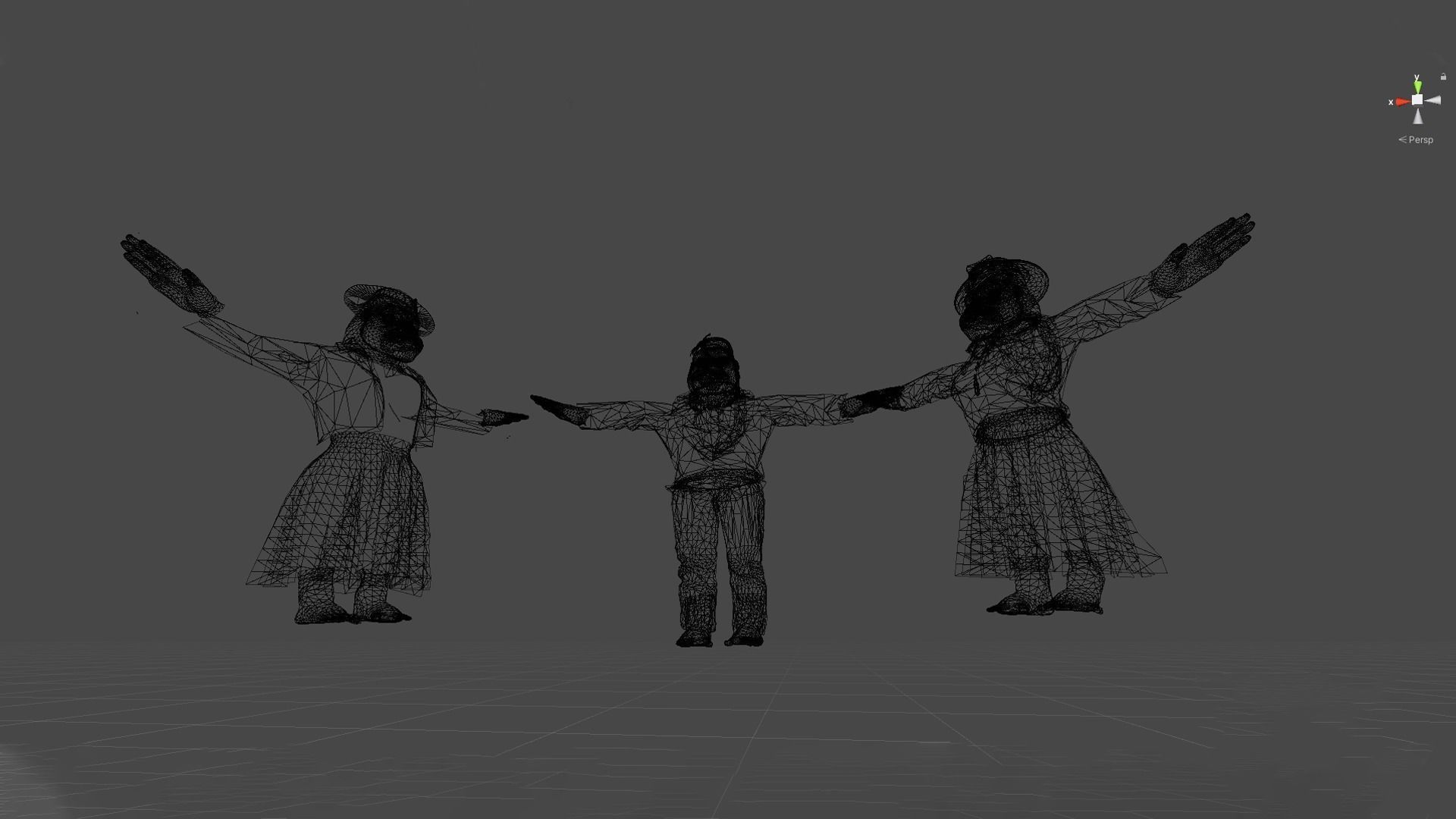 Trendy Stylish Female Gorilla in 2022 Low-poly 3D model_8