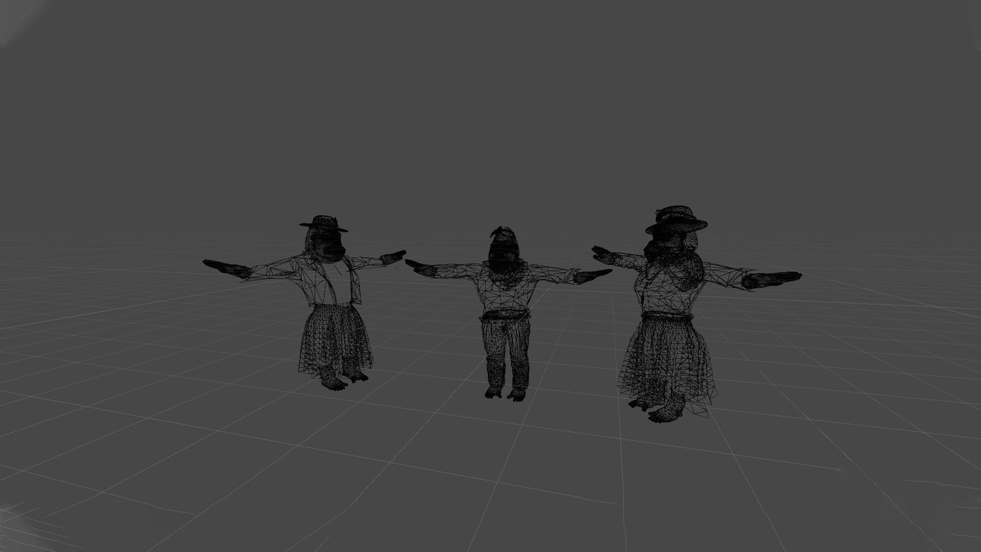 Trendy Stylish Female Gorilla in 2022 Low-poly 3D model_9