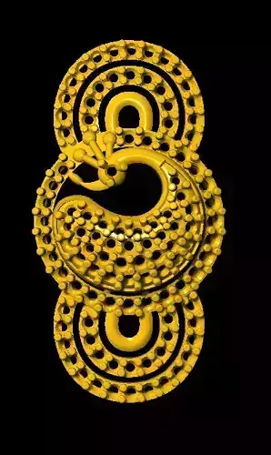 Sidepiece golden snake