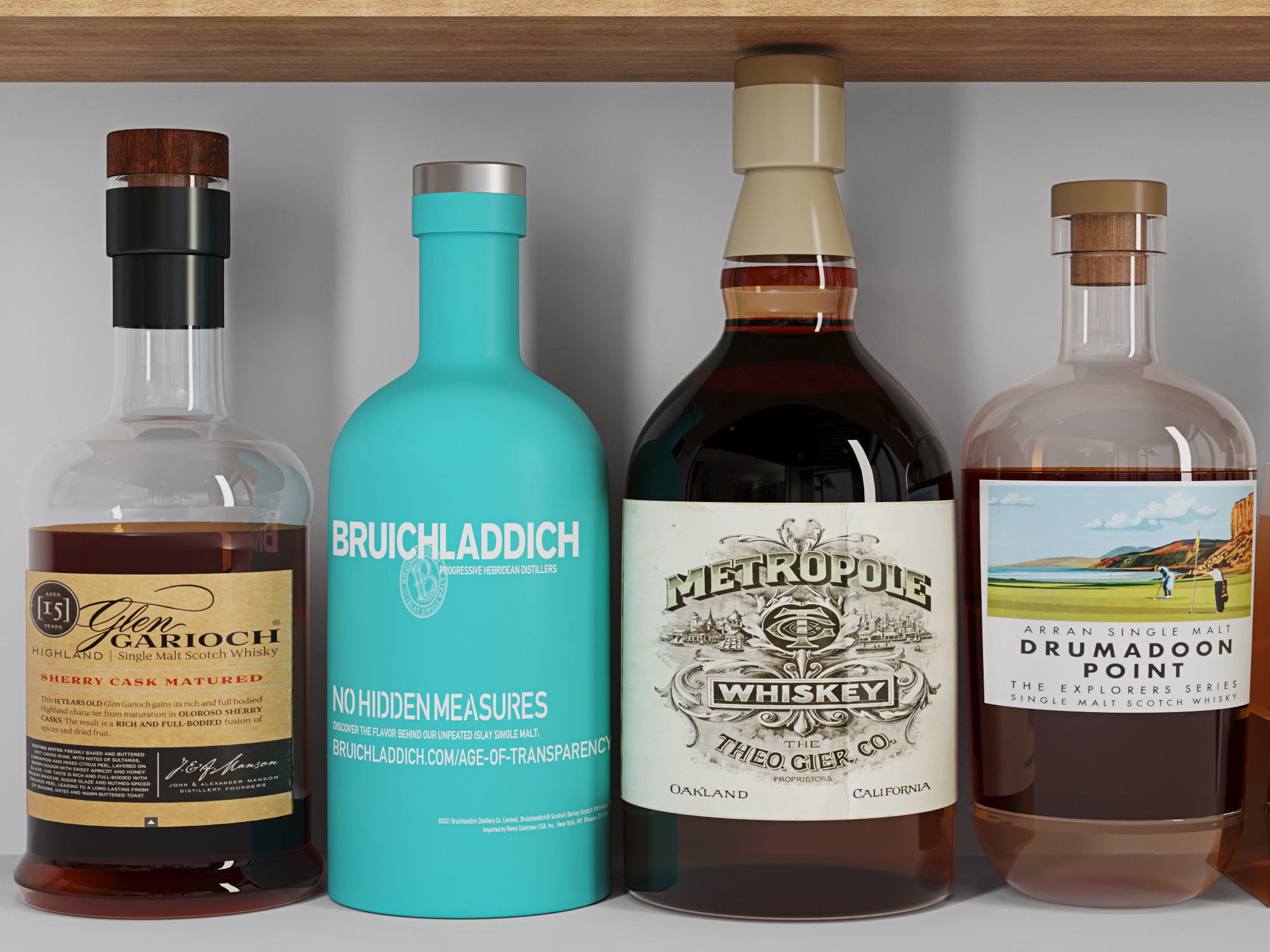 Bottle Whiskey 3D model_3