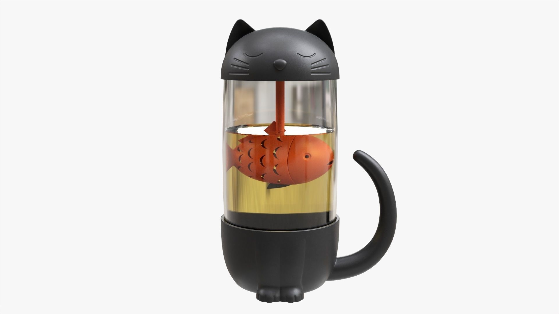 Cat-shaped teapot 3D model_2