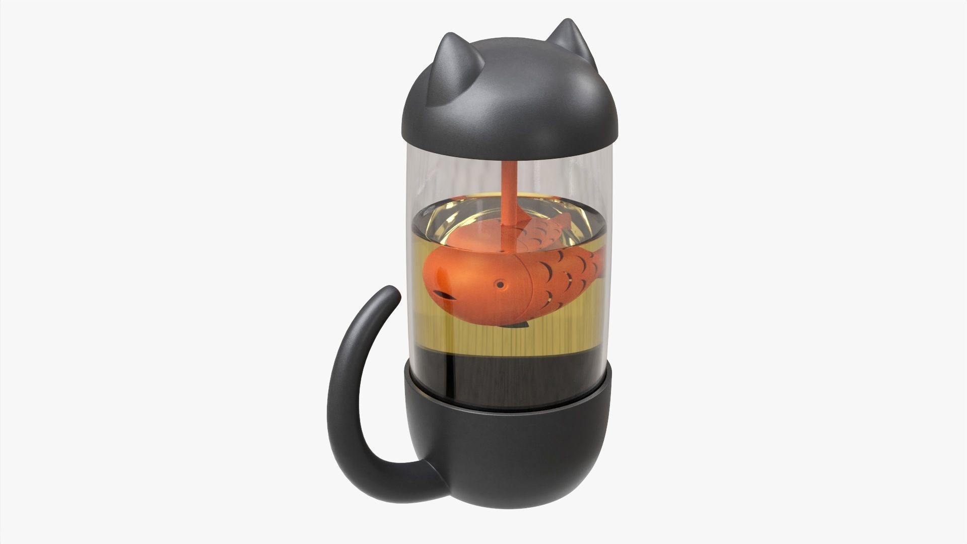 Cat-shaped teapot 3D model_1