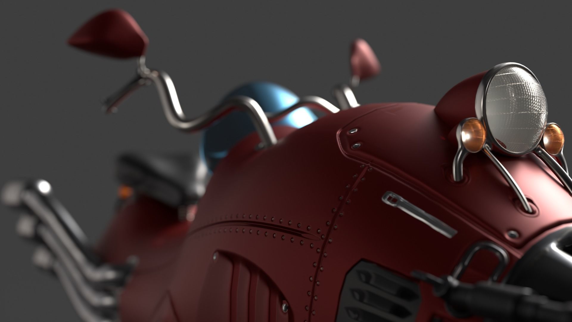 MWhaleBike motorcycle 3D model_10