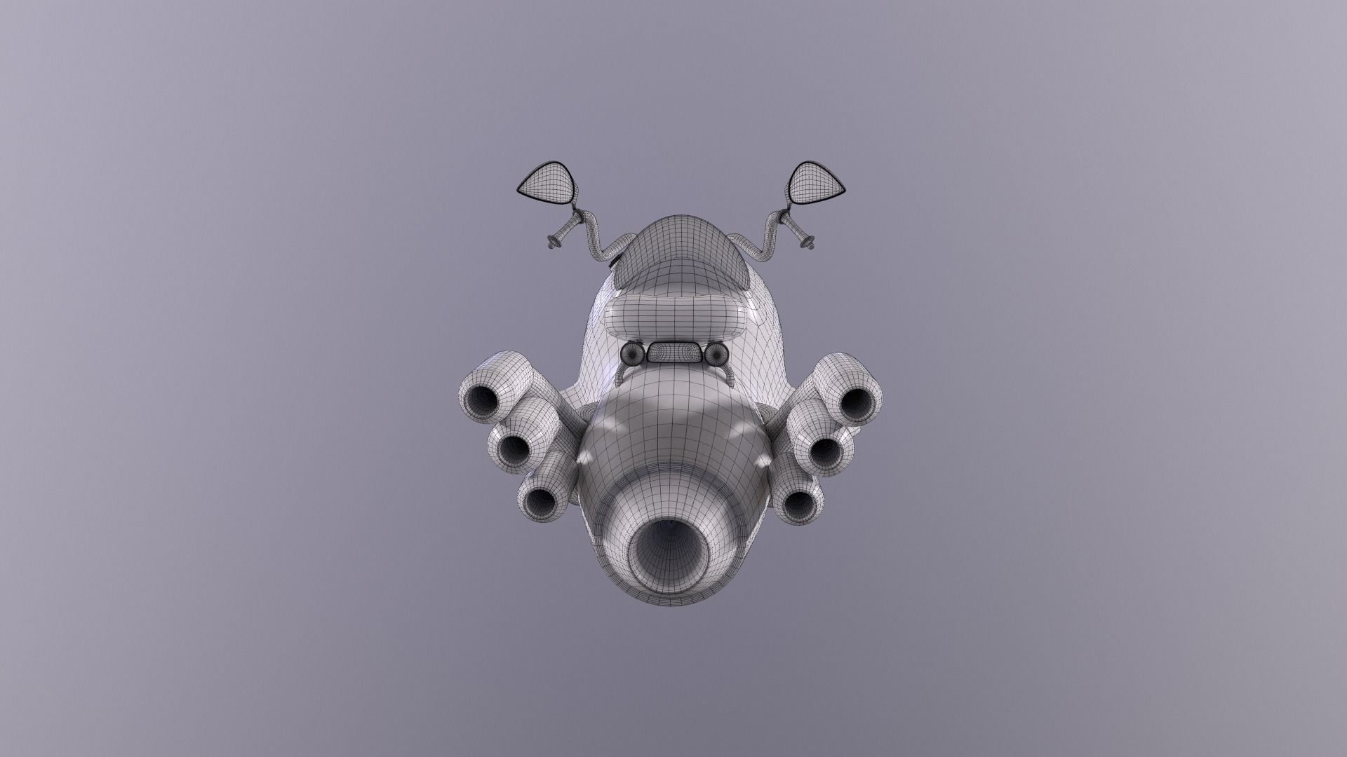 MWhaleBike motorcycle 3D model_15