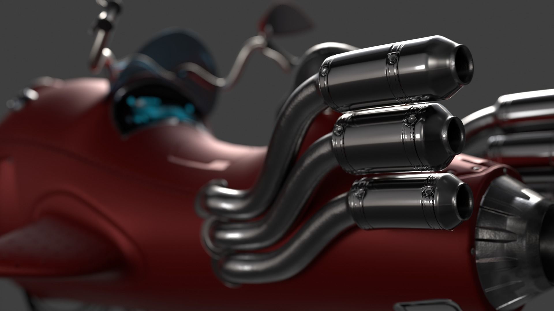 MWhaleBike motorcycle 3D model_12