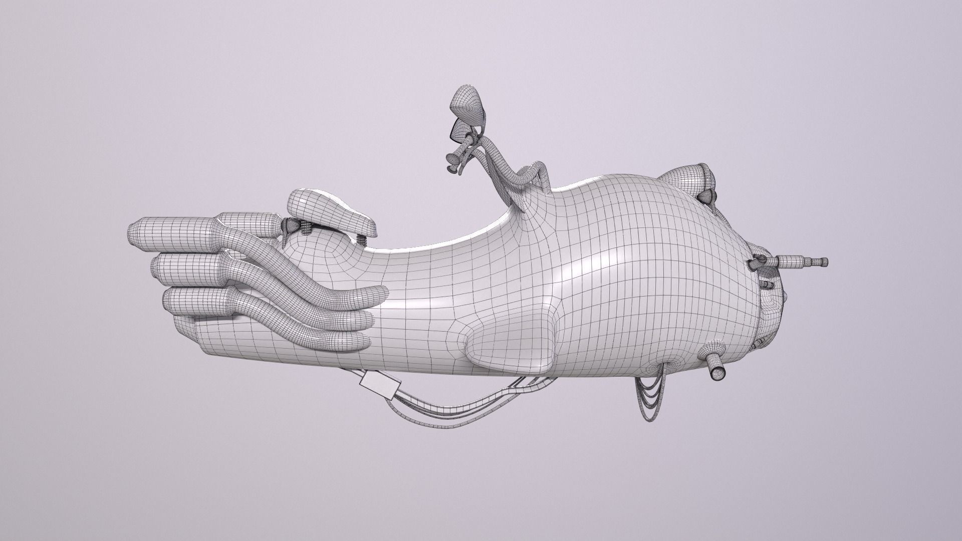 MWhaleBike motorcycle 3D model_14