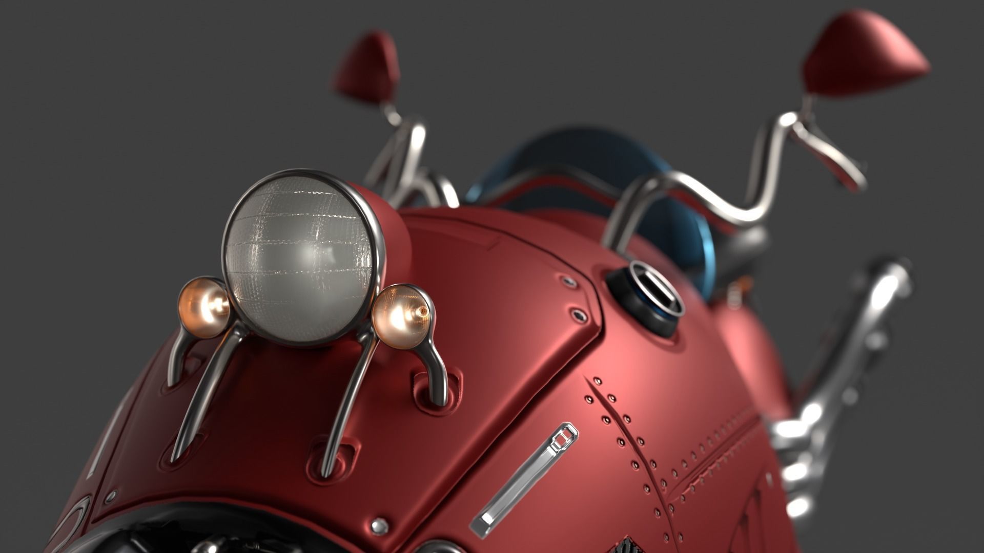 MWhaleBike motorcycle 3D model_9