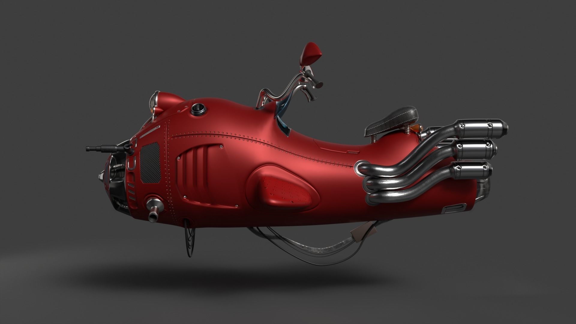 MWhaleBike motorcycle 3D model_2