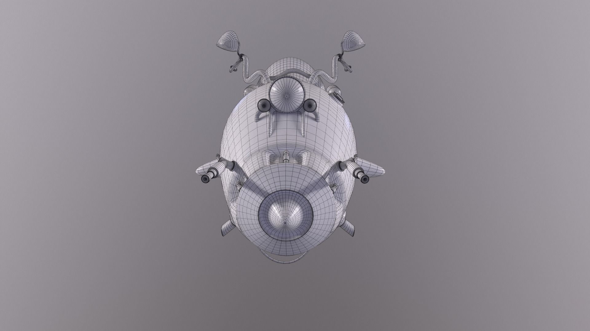 MWhaleBike motorcycle 3D model_16