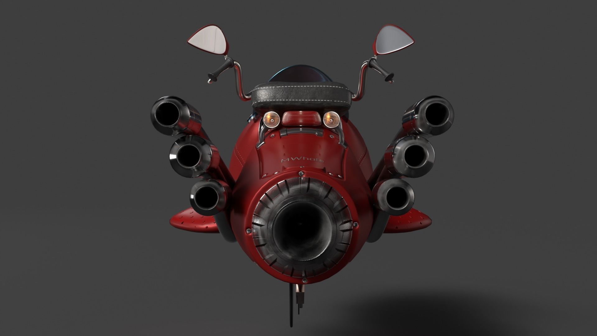 MWhaleBike motorcycle 3D model_7