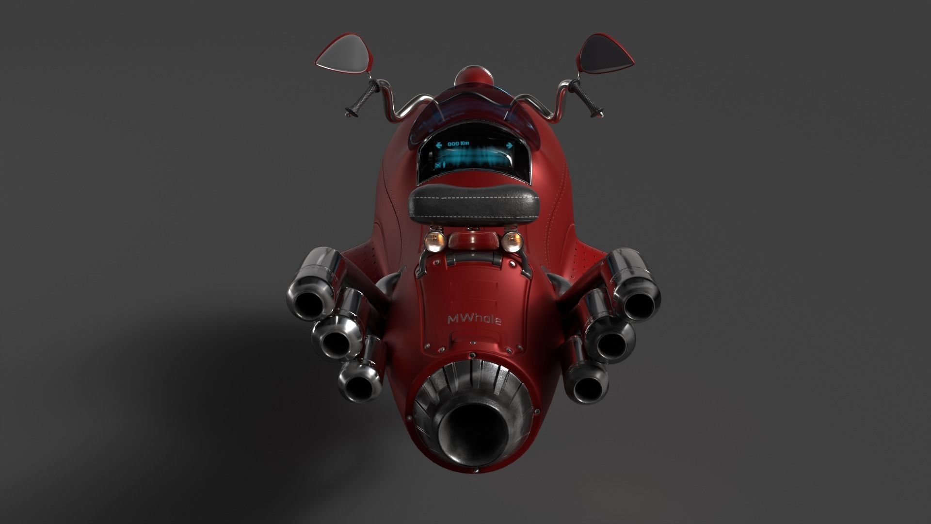 MWhaleBike motorcycle 3D model_5