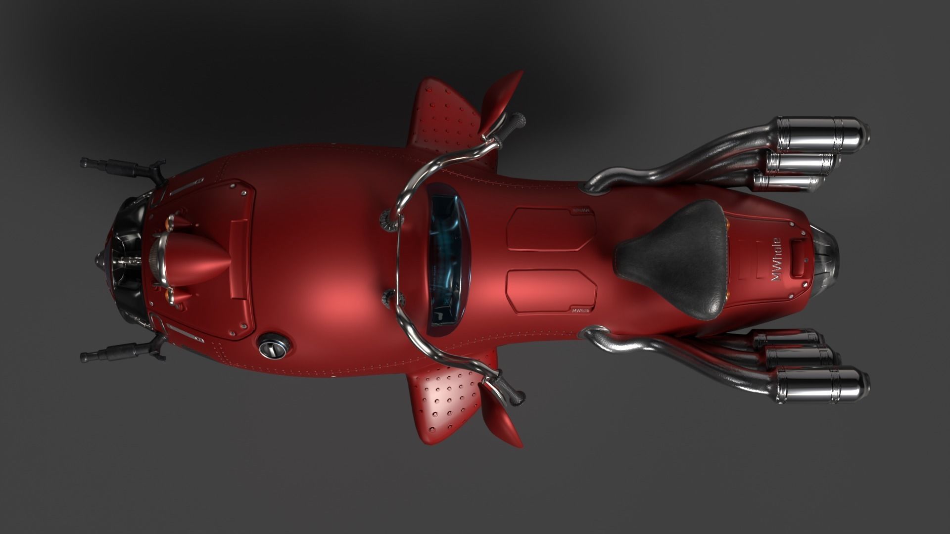 MWhaleBike motorcycle 3D model_4