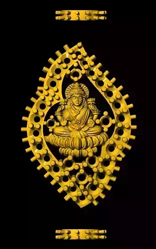 Sidepiece golden buddha