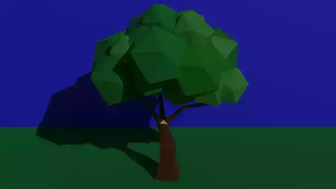 Low poly tree