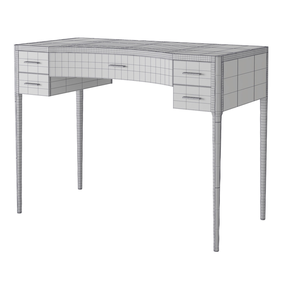 Augousti Melting Vanity Table Low-poly 3D model_4