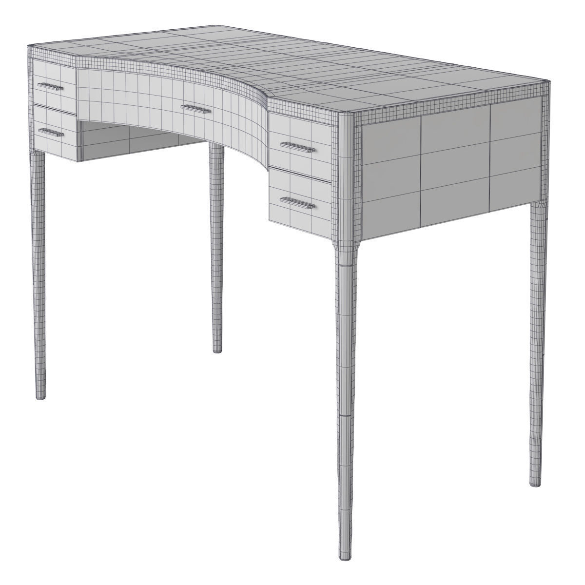 Augousti Melting Vanity Table Low-poly 3D model_6