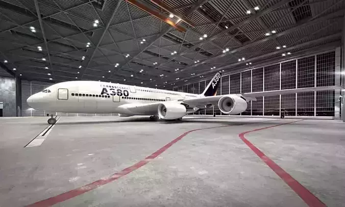 White Passanger Plane