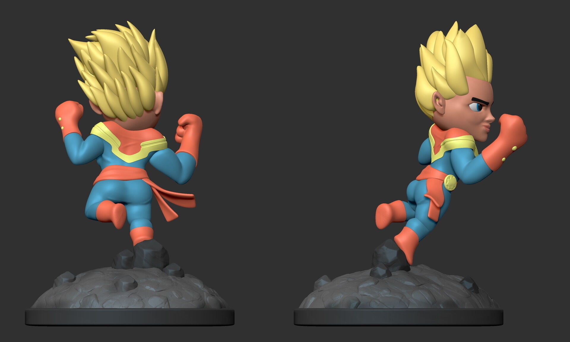 Captain Marvel 3D print model_4
