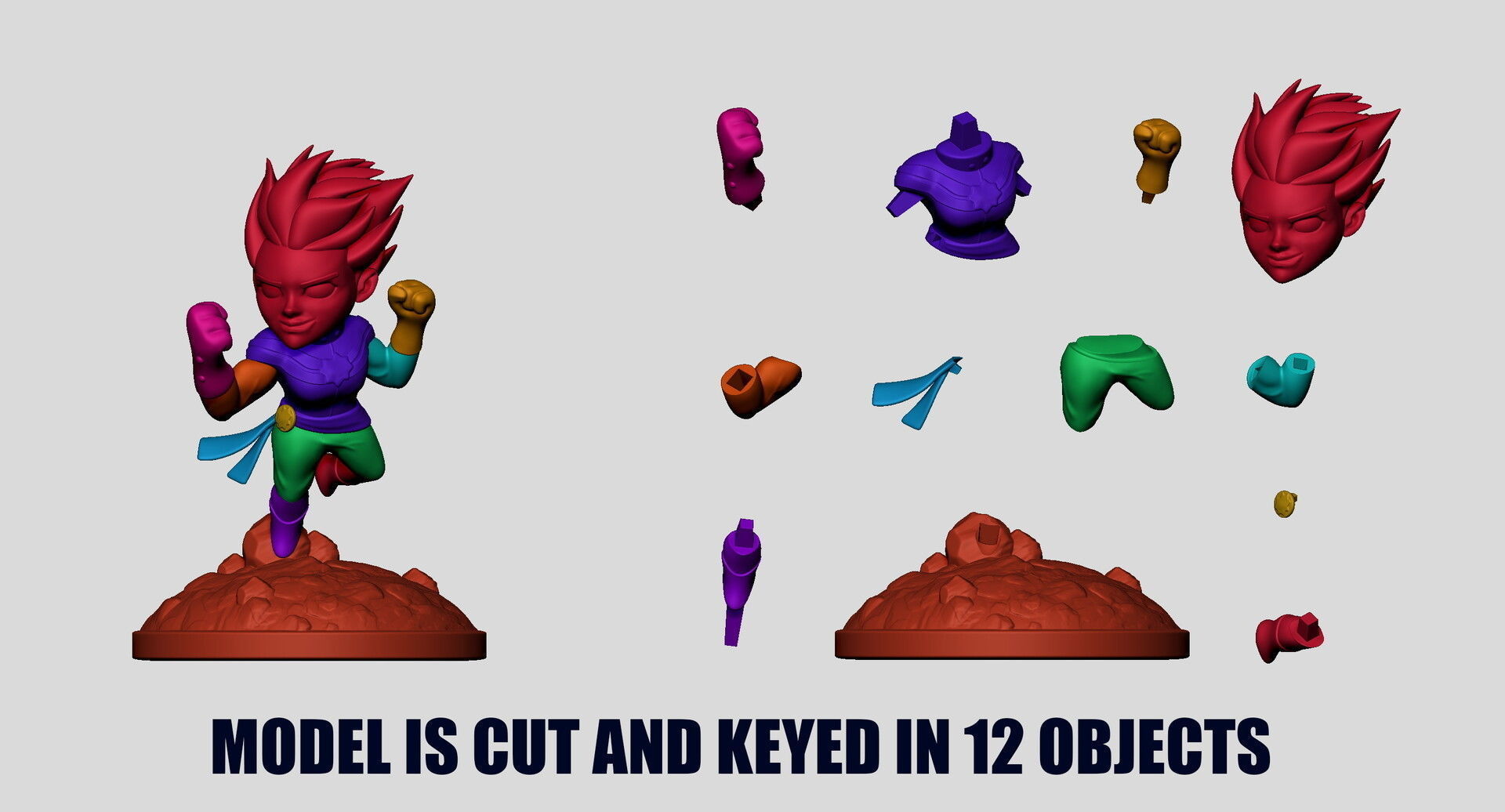 Captain Marvel 3D print model_7