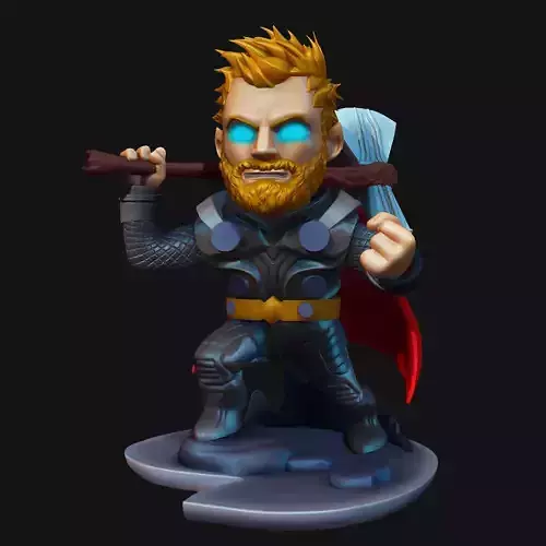 Thor STL figure with axe