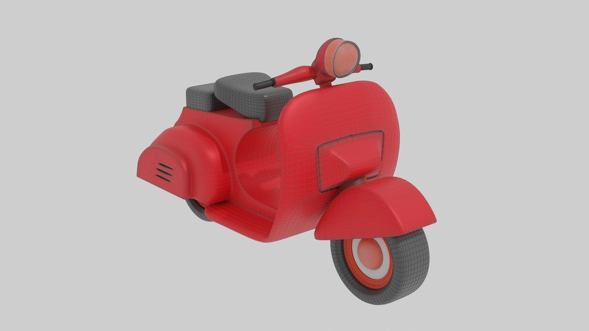 Scooter in toy 3D print model_6