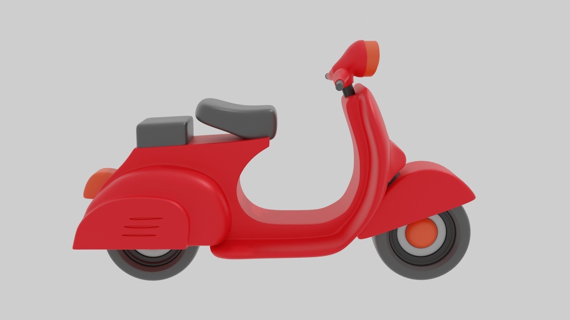 Scooter in toy 3D print model_3