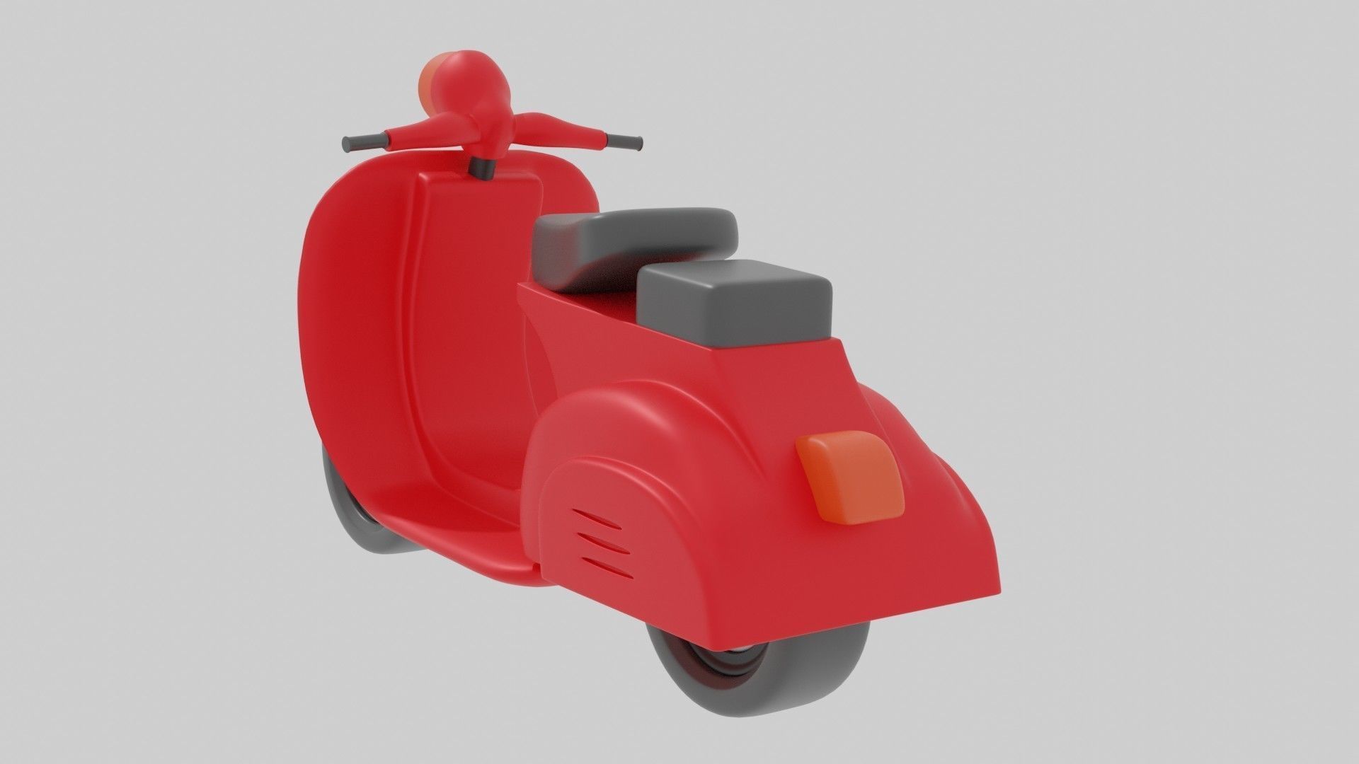 Scooter in toy 3D print model_2
