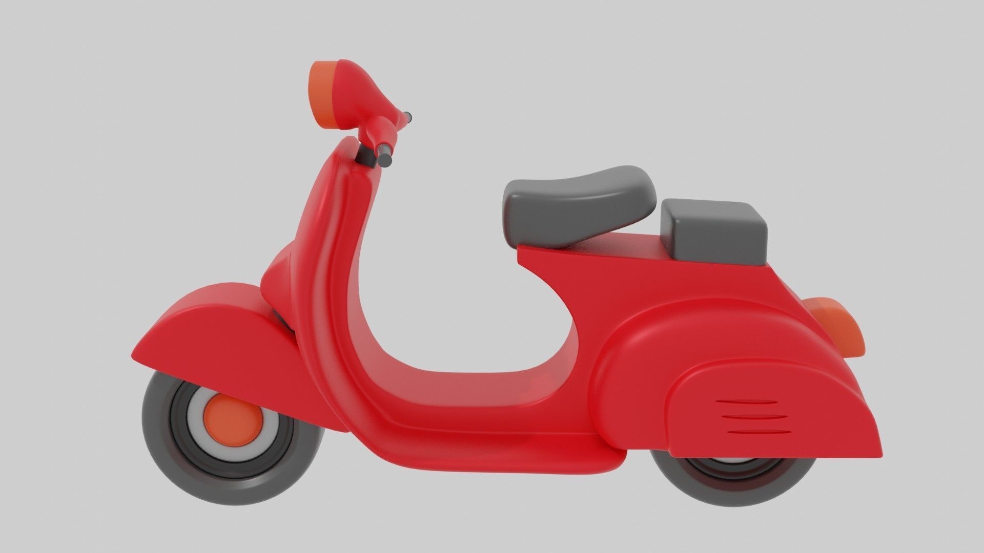 Scooter in toy 3D print model_4