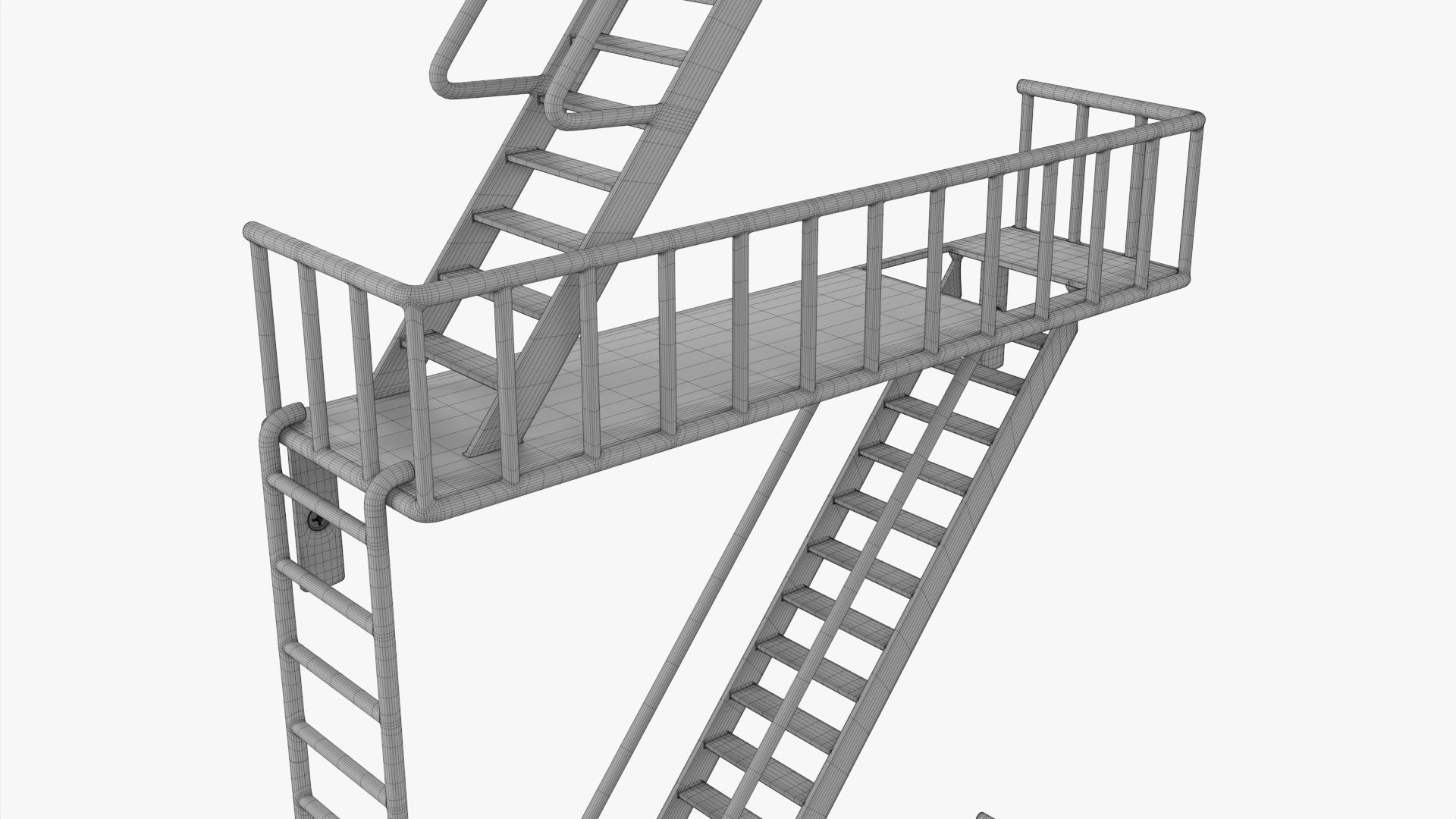 Decorative wall shelf 01 3D model_6